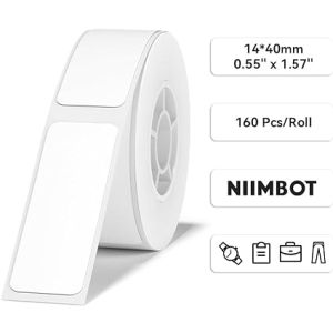 NIIMBOT Štítky na štítky radu Séria  D11 / D110 / D101 14 x 40mm / 160 ks / biely